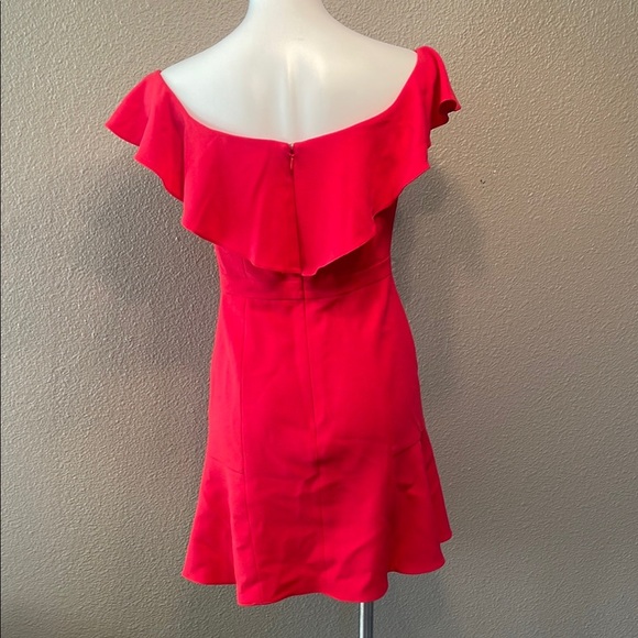 BCBGMaxAzria Vibrant Red Ruffle Mini Dress - Picture 8 of 15